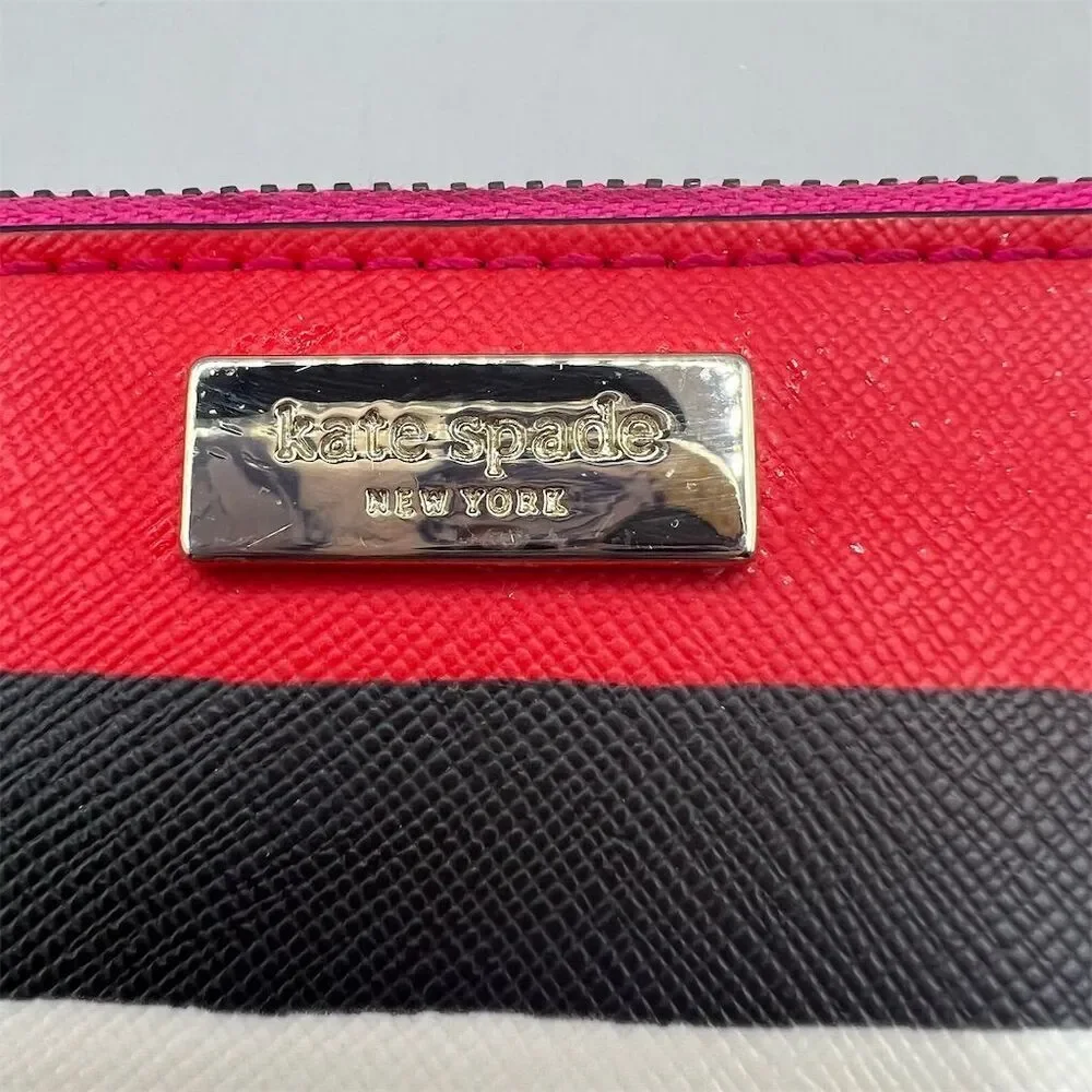 Kate Spade New York Laurel Way Bonita Stripe Bitsy WLRU4892, Card Case Wallet